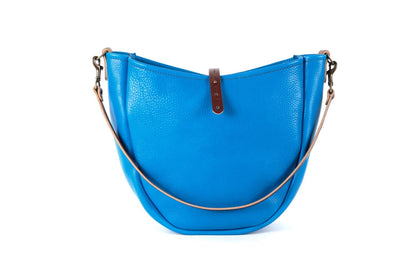Celeste Leather Hobo Bag - Medium - Ocean Blue