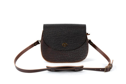 VIVIAN SATCHEL - LEATHER CROSSBODY - DELUXE - CHERRY BISON - IN STOCK