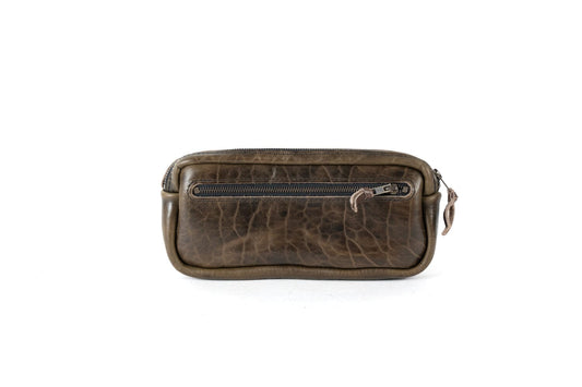 LEATHER FANNY PACK / LEATHER WAIST BAG - DELUXE - MYSTERY MOSS - IN STOCK