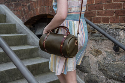 JANE LEATHER CROSSBODY - OLIVE