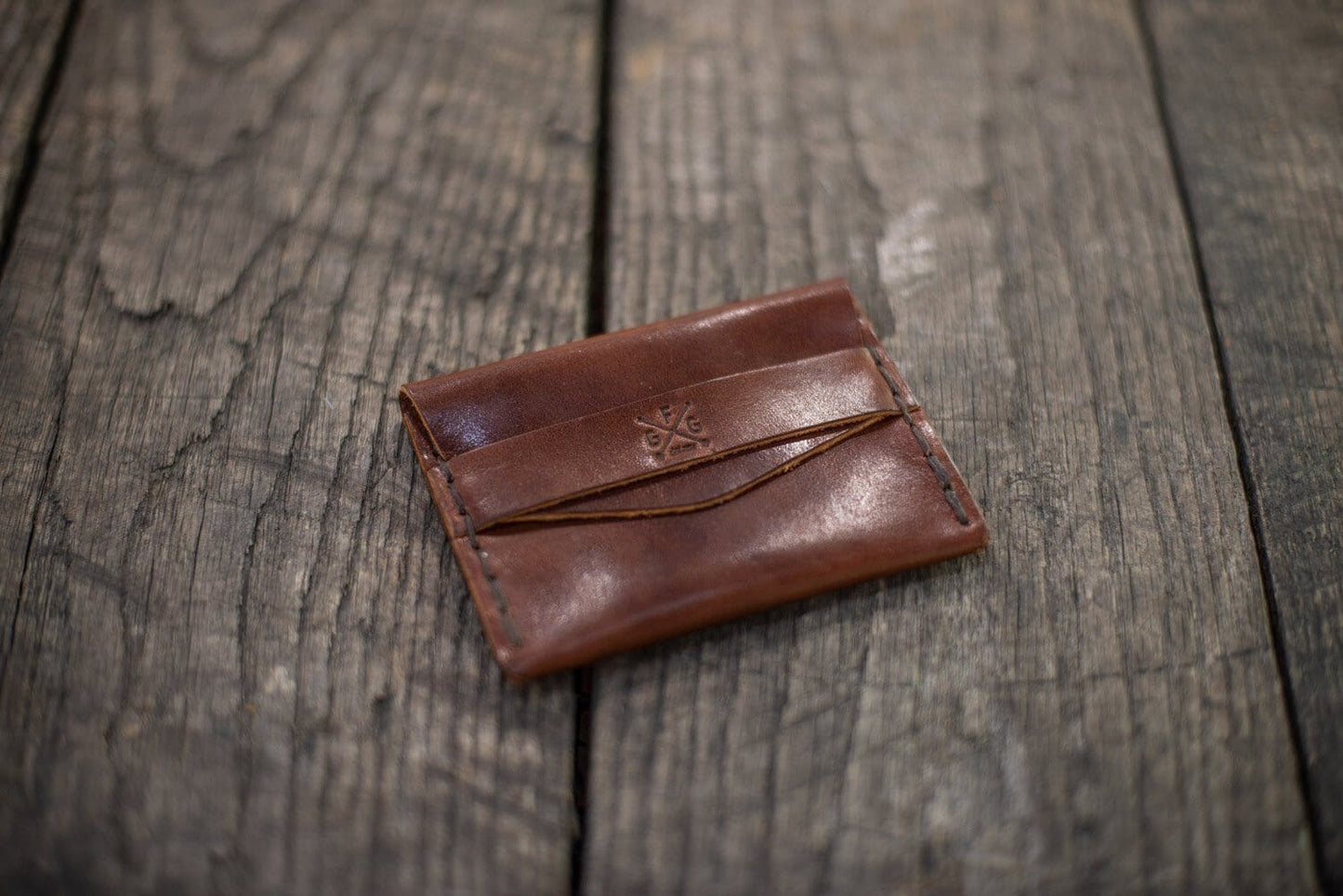 TUCK LEATHER CARD WALLET - IN STOCK