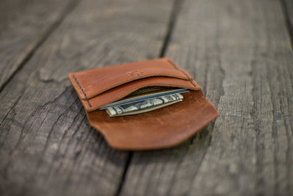 TUCK LEATHER CARD WALLET - IN STOCK