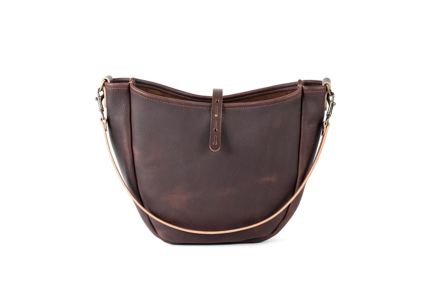 Celeste Leather Hobo Bag - Medium - Mocha