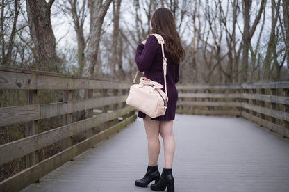 HOFFMAN LEATHER CROSSBODY BAG - NATURAL VEG TAN