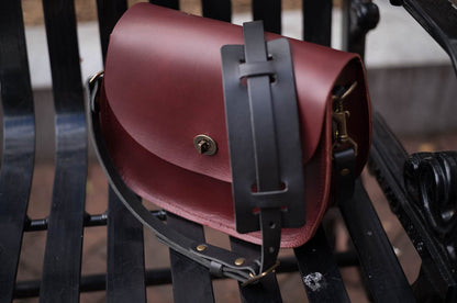 Vivian Satchel - Leather Crossbody - Oxblood