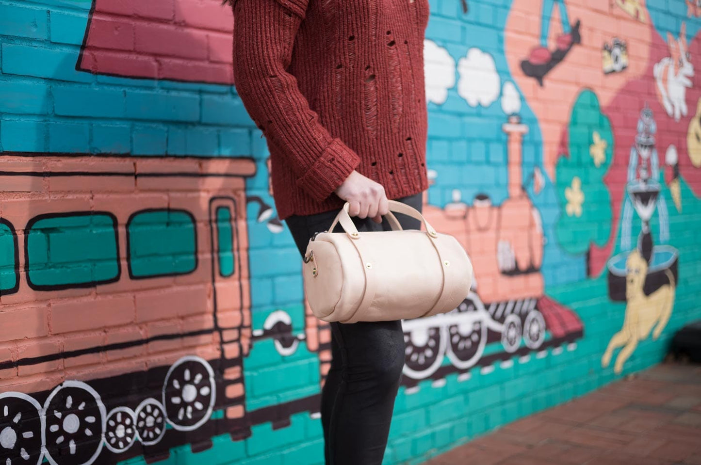 JANE LEATHER CROSSBODY - SMALL - NATURAL VEG TAN