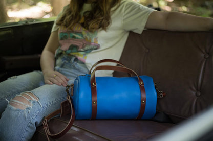 JANE LEATHER CROSSBODY - OCEAN BLUE