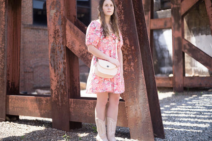 VIVIAN SATCHEL - LEATHER CROSSBODY - SMALL - NATURAL VEG TAN - IN STOCK