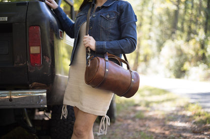 JANE LEATHER CROSSBODY - COGNAC BISON