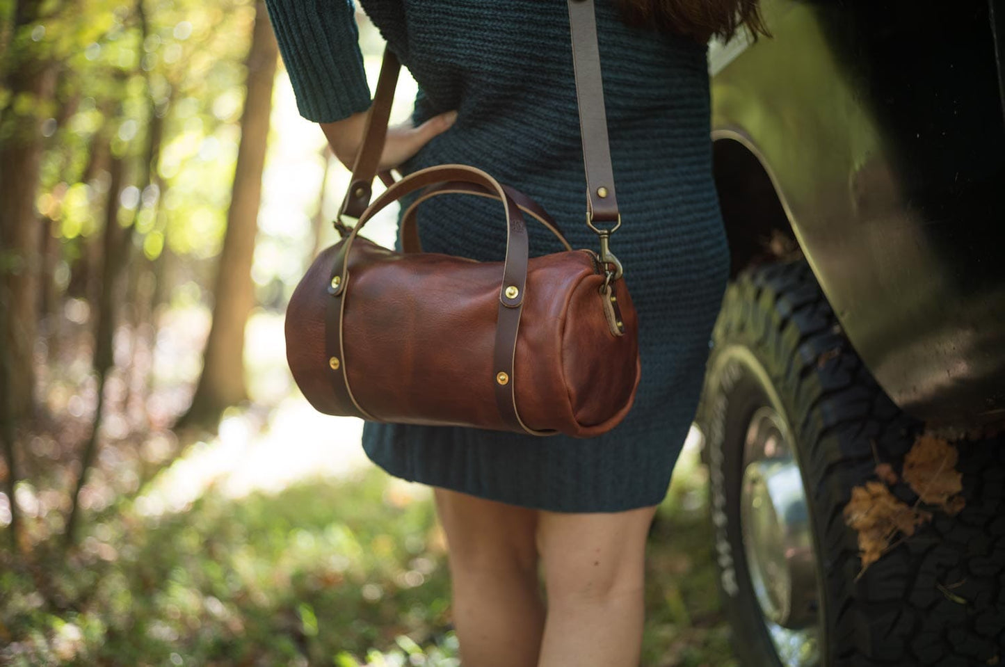 JANE LEATHER CROSSBODY - WHISKY BISON