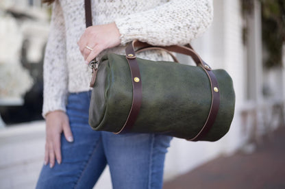 JANE LEATHER CROSSBODY - JADE BISON