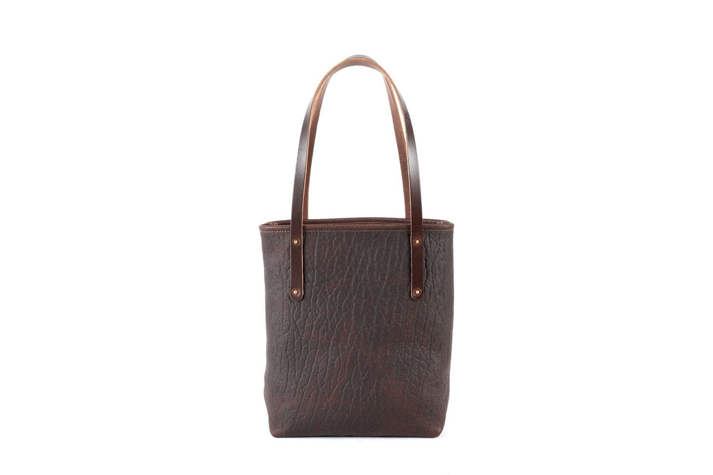 AVERY LEATHER TOTE BAG - SLIM MEDIUM - CHERRY BISON