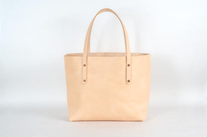 AVERY LEATHER TOTE BAG - LARGE - NATURAL VEG TAN