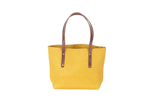 AVERY LEATHER TOTE BAG - MEDIUM - GOLDEN SUN