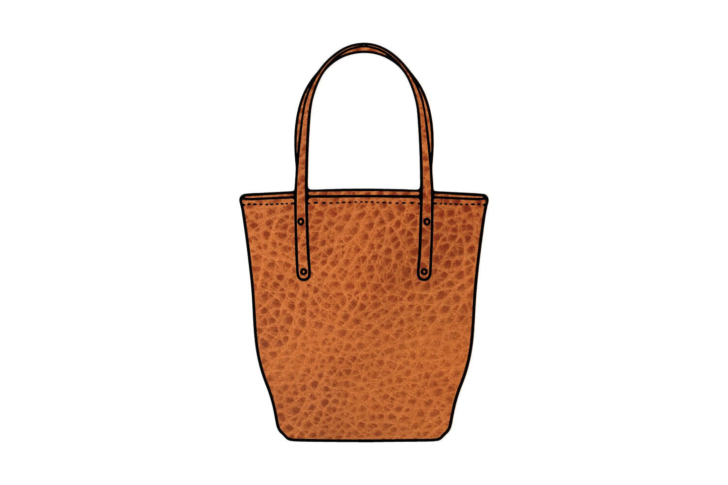 AVERY LEATHER TOTE BAG - SLIM MEDIUM - HONEY