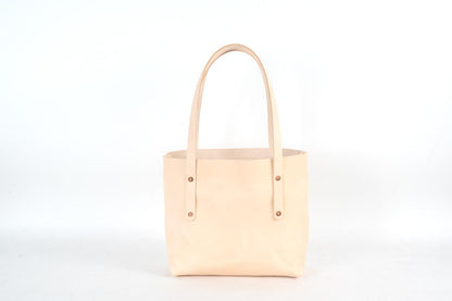 AVERY LEATHER TOTE BAG - SMALL - NATURAL VEG TAN