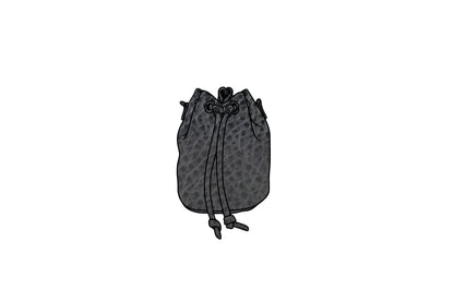 LEATHER BUCKET BAG - SMALL - RAVEN