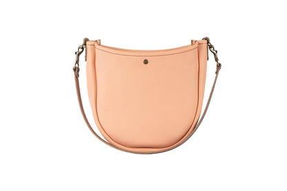 Celeste Leather Hobo Bag - Peach Fuzz