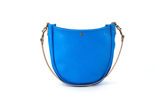 Celeste Leather Hobo Bag - Ocean Blue - In Stock