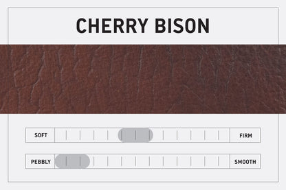 RENNIE LEATHER SHOULDER BAG - CHERRY BISON