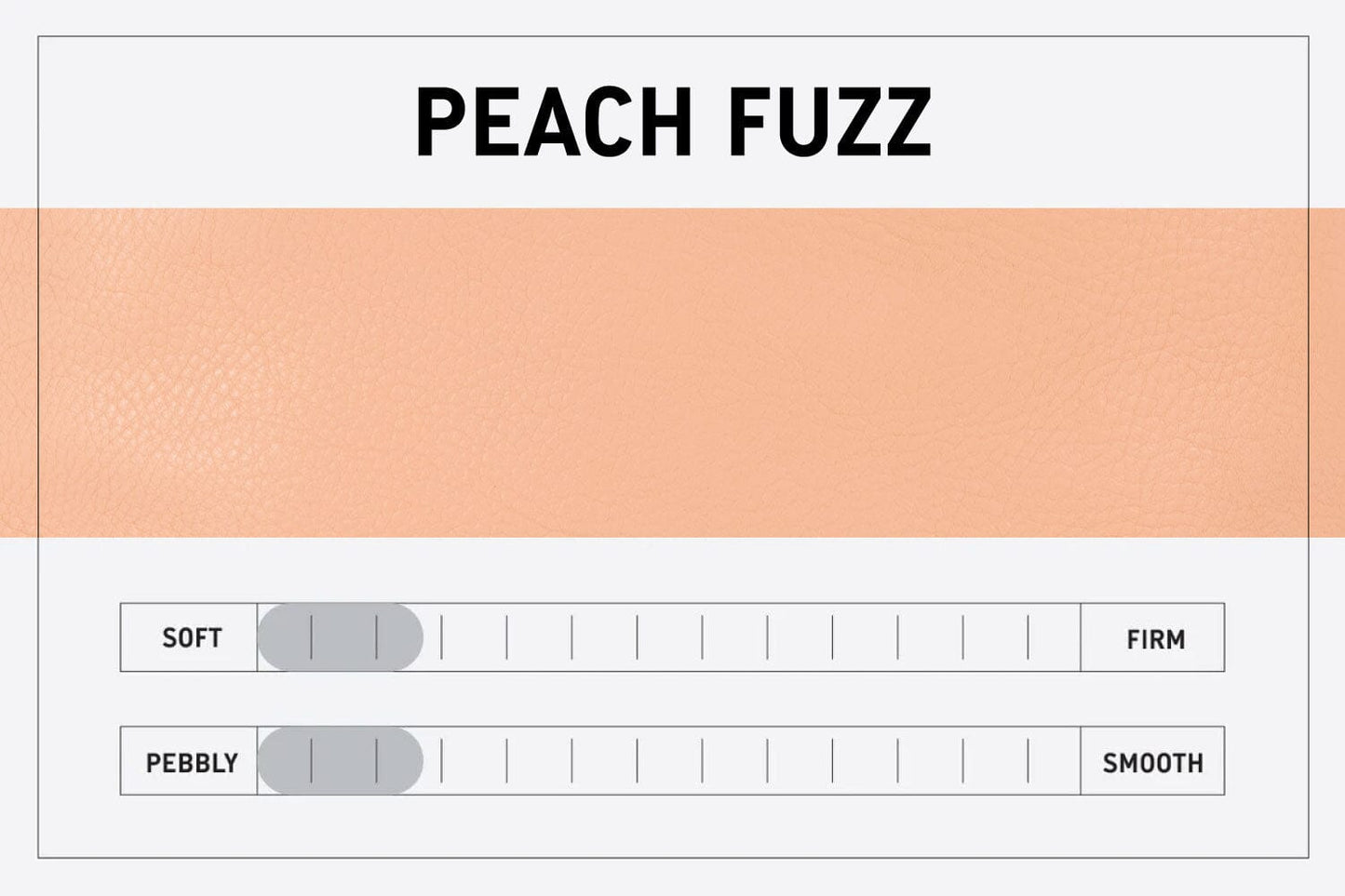 LEATHER TOP ZIPPER POUCH - SMALL - PEACH FUZZ - IN STOCK