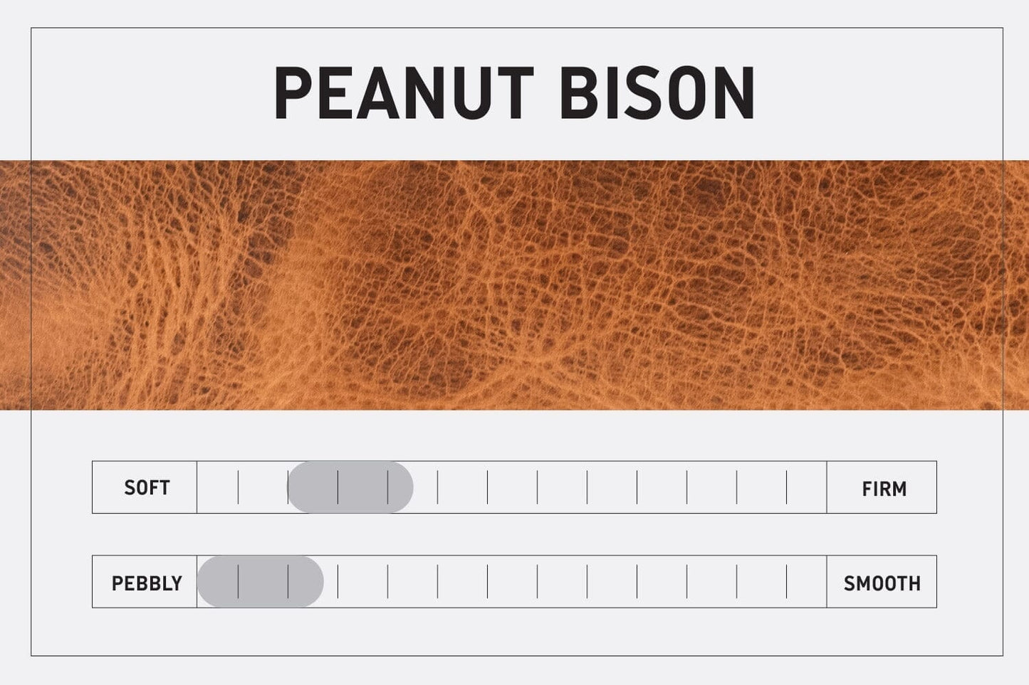 LEATHER TOP ZIPPER POUCH - PEANUT BISON - IN STOCK