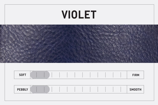 LEATHER FANNY PACK / LEATHER WAIST BAG - VIOLET