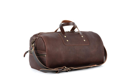 EXPEDITION LEATHER DUFFLE BAG - WEEKENDER - MOCHA