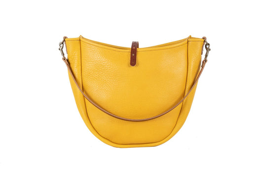 Celeste Leather Hobo Bag - Large - Golden Sun