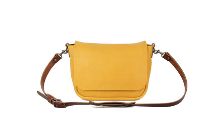 KINDLE LEATHER SATCHEL - GOLDEN SUN