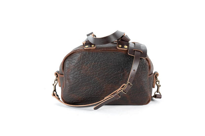 HOFFMAN LEATHER CROSSBODY BAG - CHERRY BISON