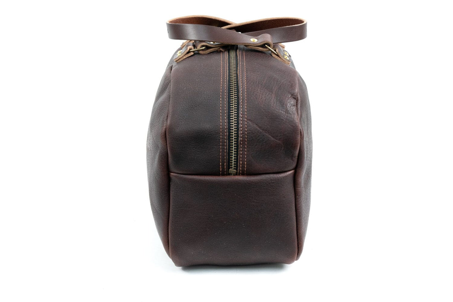 HOFFMAN LEATHER WEEKENDER DUFFLE BAG