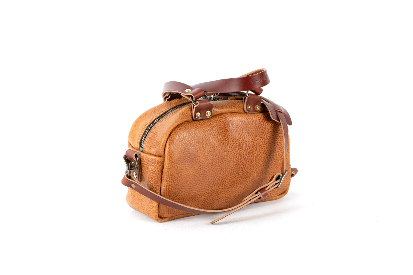 HOFFMAN LEATHER CROSSBODY BAG - HONEY