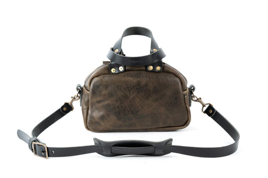 HOFFMAN LEATHER CROSSBODY BAG - MINI - MYSTERY MOSS