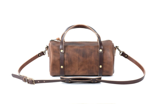 JANE LEATHER CROSSBODY - RUSTIC PECAN