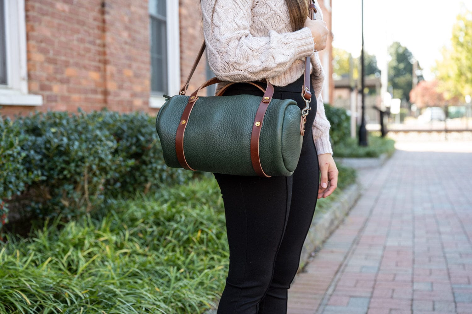 Leather Bucket Bag - Large - Forest Green - Go Forth Goods ®