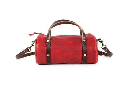 JANE LEATHER CROSSBODY - LARGE - CRANBERRY