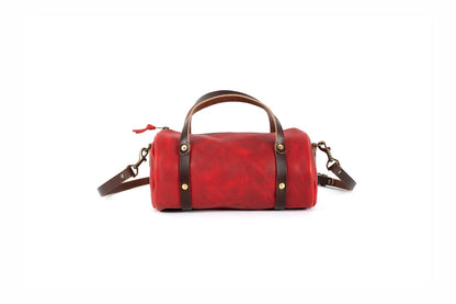 JANE LEATHER CROSSBODY - SMALL - CRANBERRY