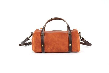 JANE LEATHER CROSSBODY - TANGERINE BISON