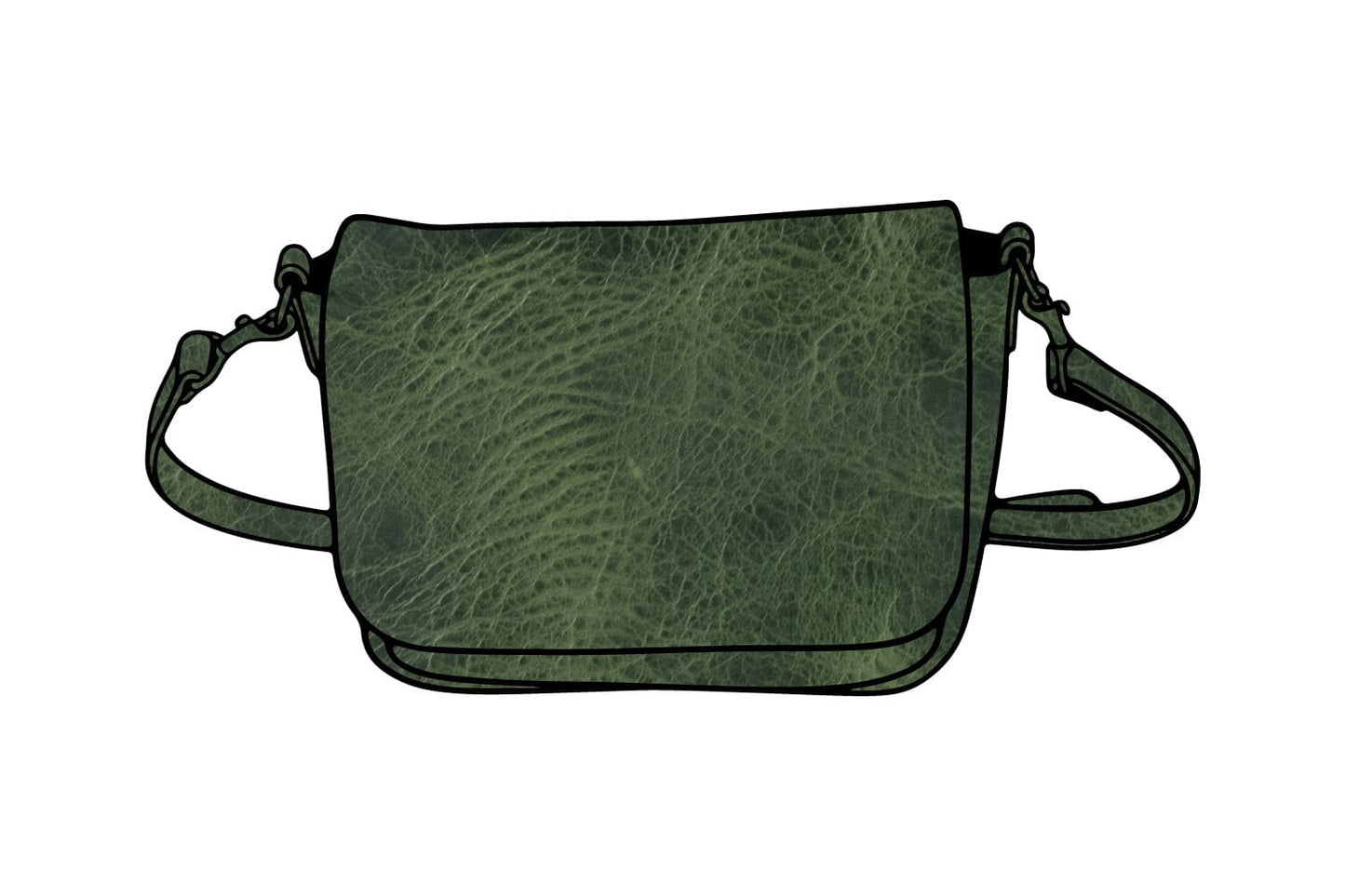 KINDLE LEATHER SATCHEL - JADE BISON