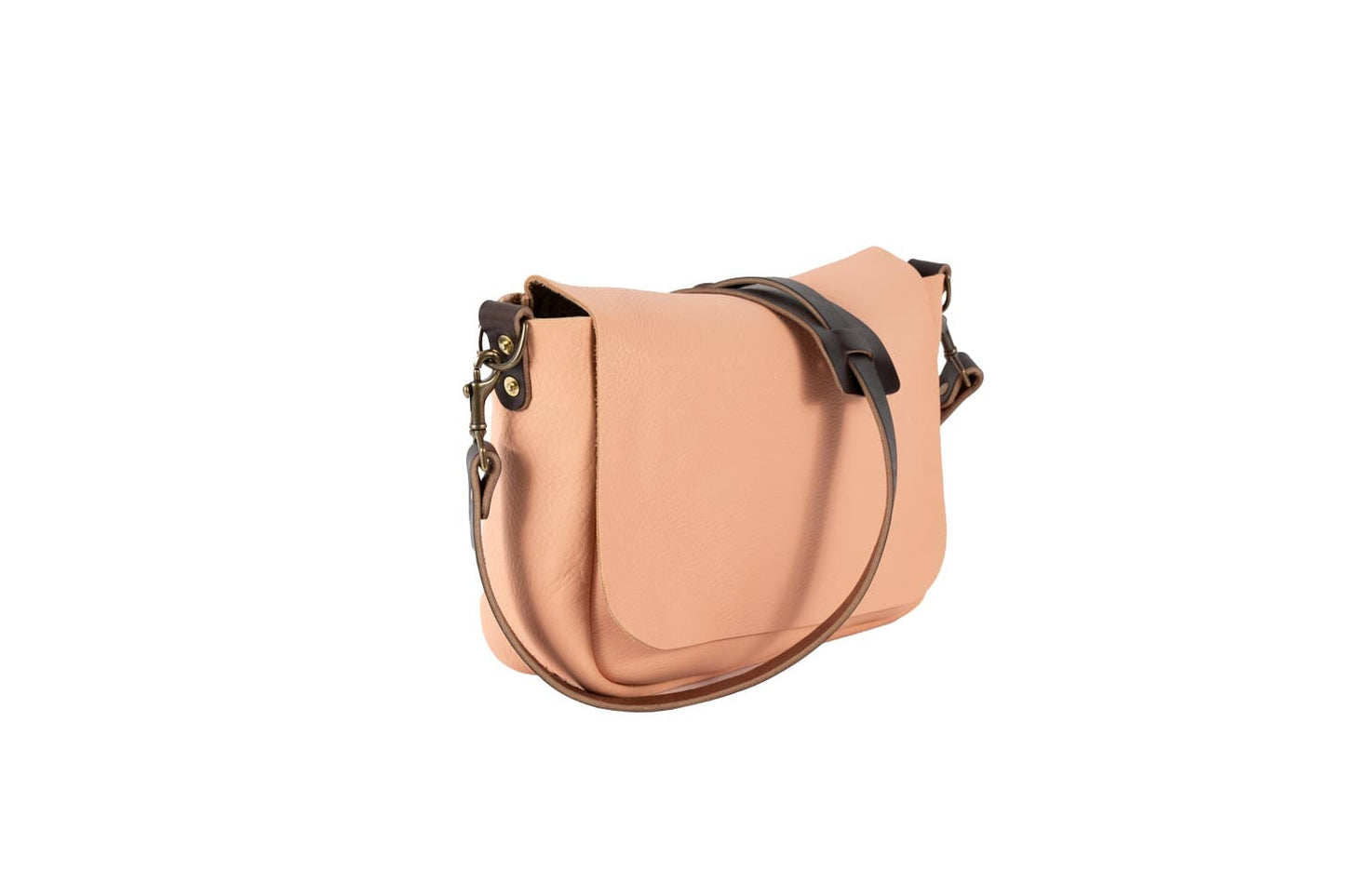 KINDLE LEATHER SATCHEL - PEACH FUZZ