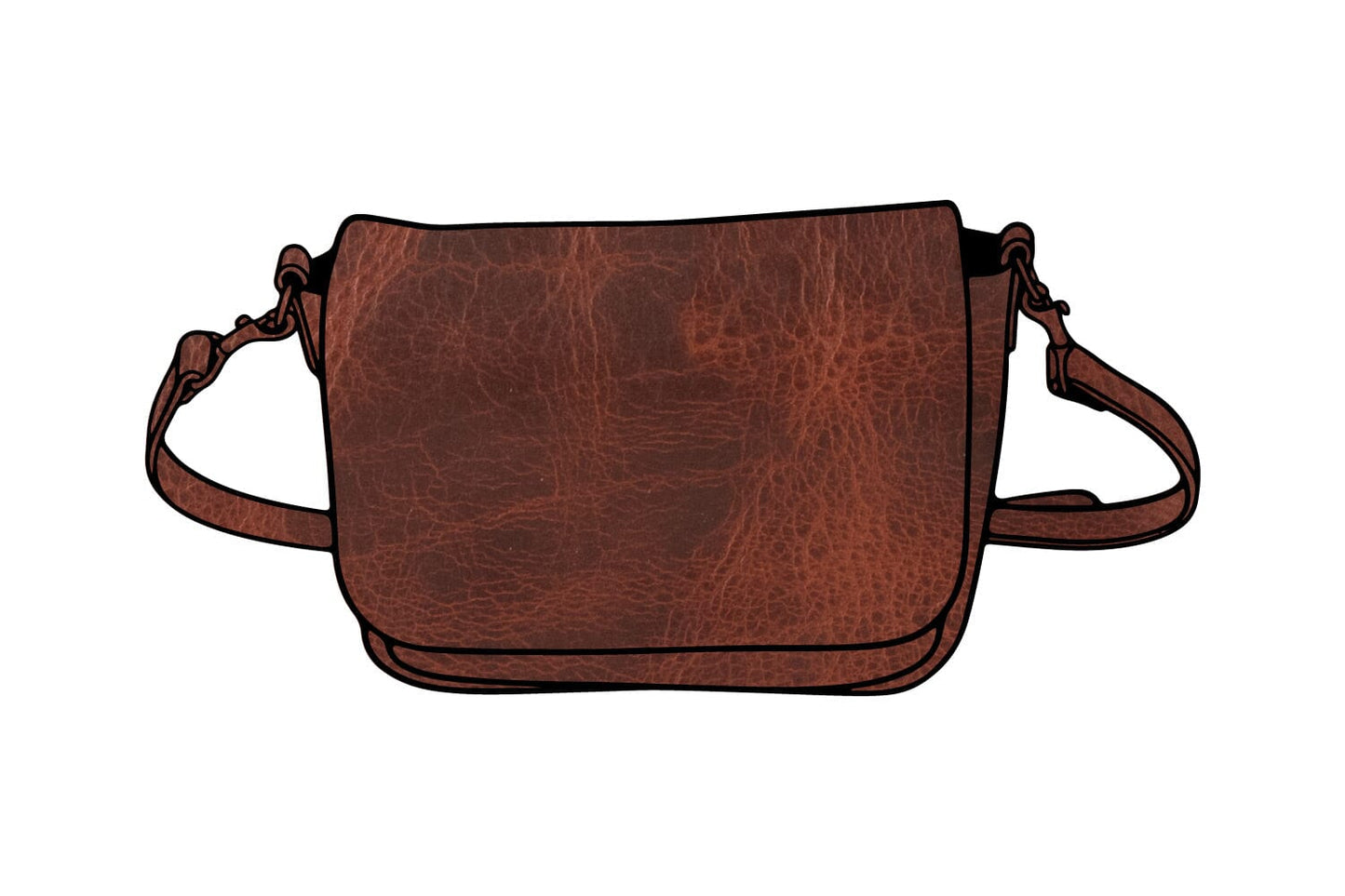 KINDLE LEATHER SATCHEL - WHISKY BISON