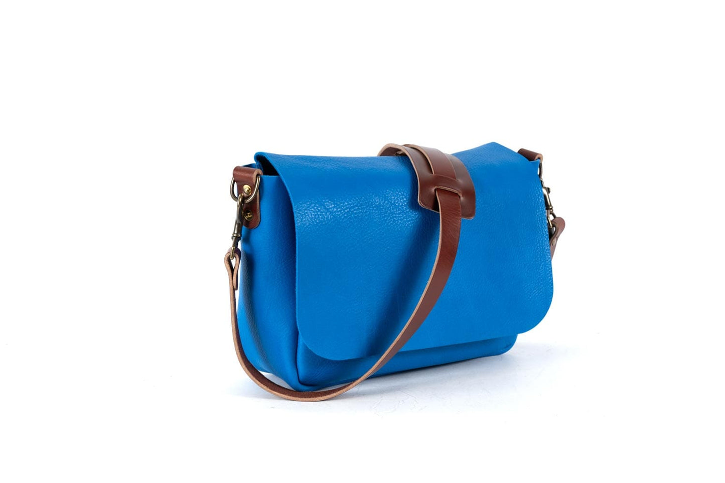 KINDLE LEATHER SATCHEL - OCEAN BLUE - IN STOCK