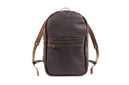 CLASSIC ZIPPERED LEATHER BACKPACK