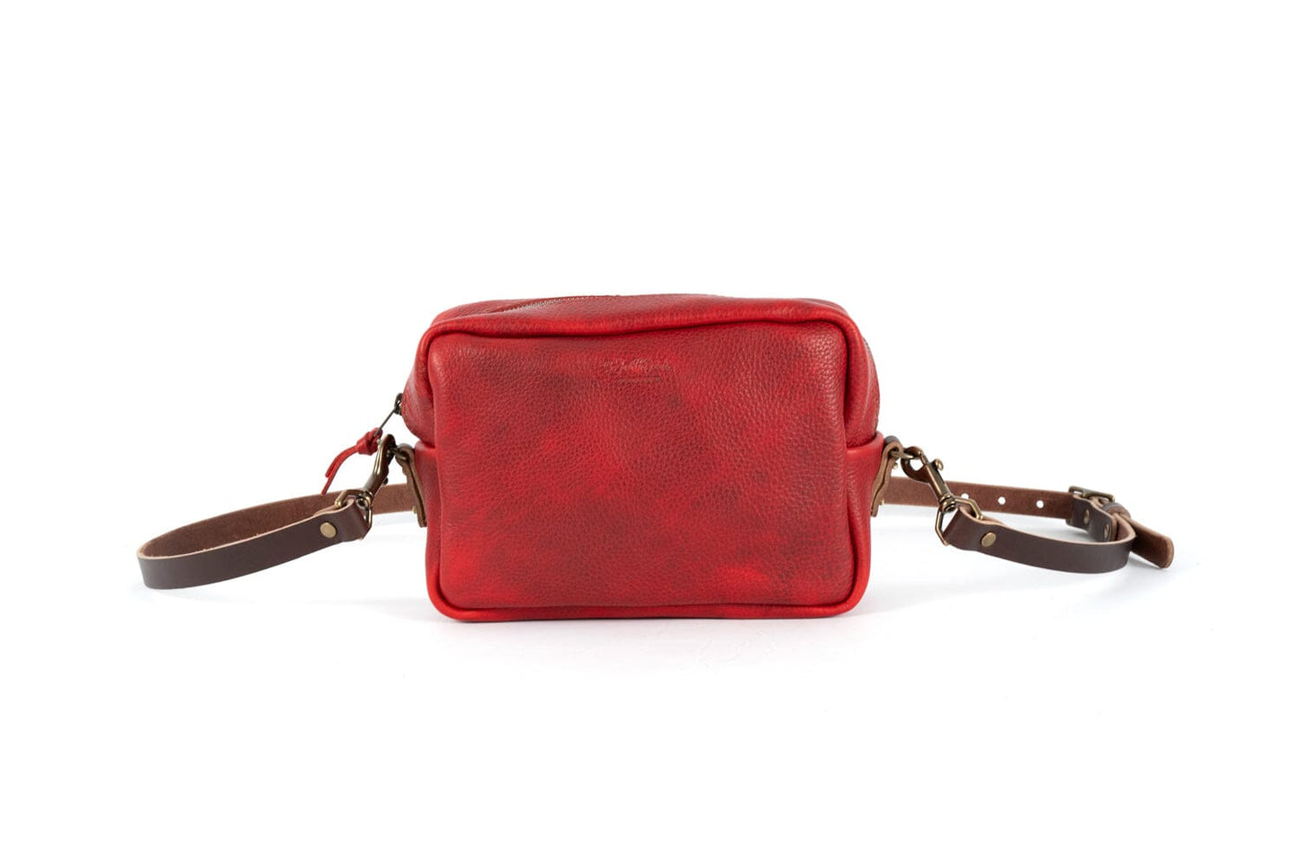 SARAH LEATHER CROSSBODY - CRANBERRY