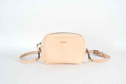 SARAH LEATHER CROSSBODY - NATURAL VEG TAN