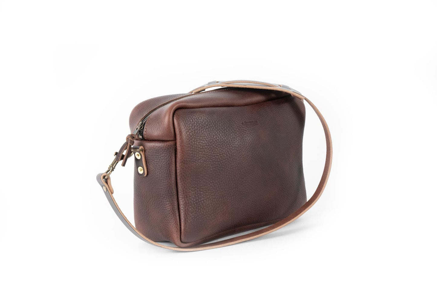 SARAH LEATHER CROSSBODY - LARGE - MOCHA