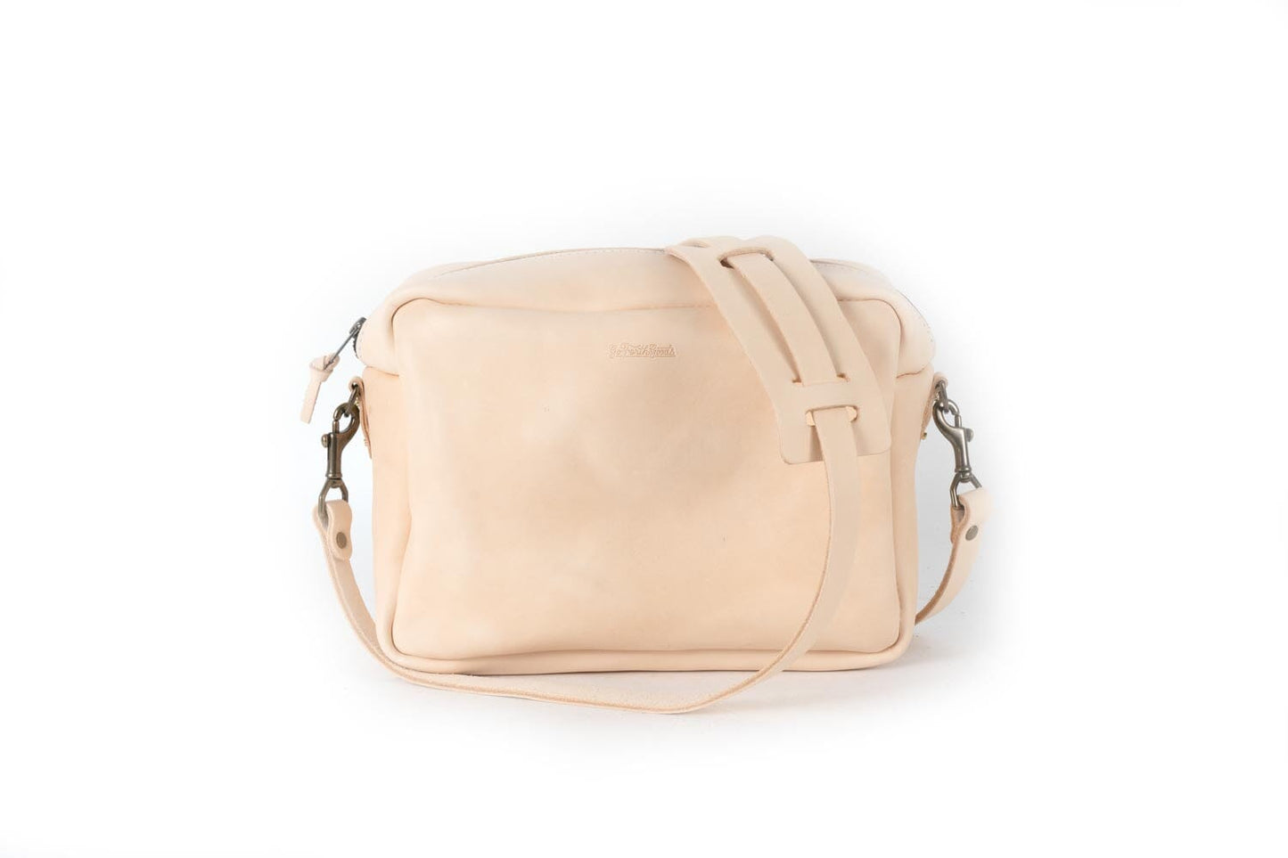 SARAH LEATHER CROSSBODY - LARGE - NATURAL VEG TAN