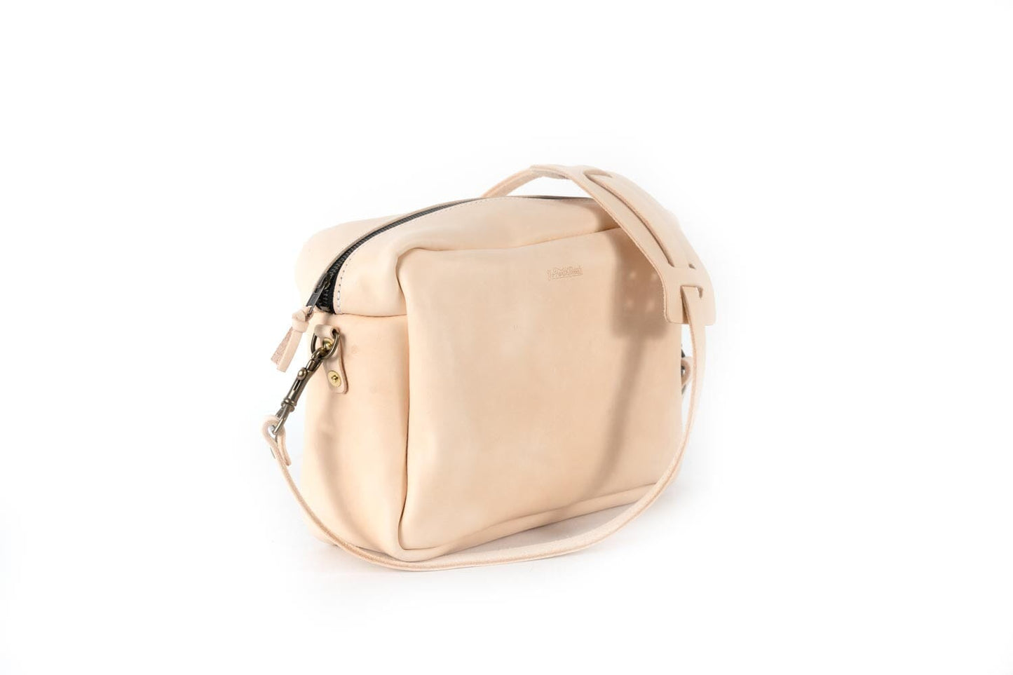 SARAH LEATHER CROSSBODY - LARGE - NATURAL VEG TAN