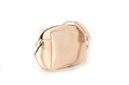 SARAH LEATHER CROSSBODY - LARGE - NATURAL VEG TAN - IN STOCK